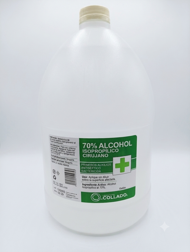 Alcohol Isopropilico 70% Galon Collado