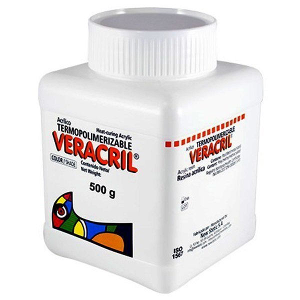 Frasco VR1 Termo Rosado 500G Veracril, New Stetic