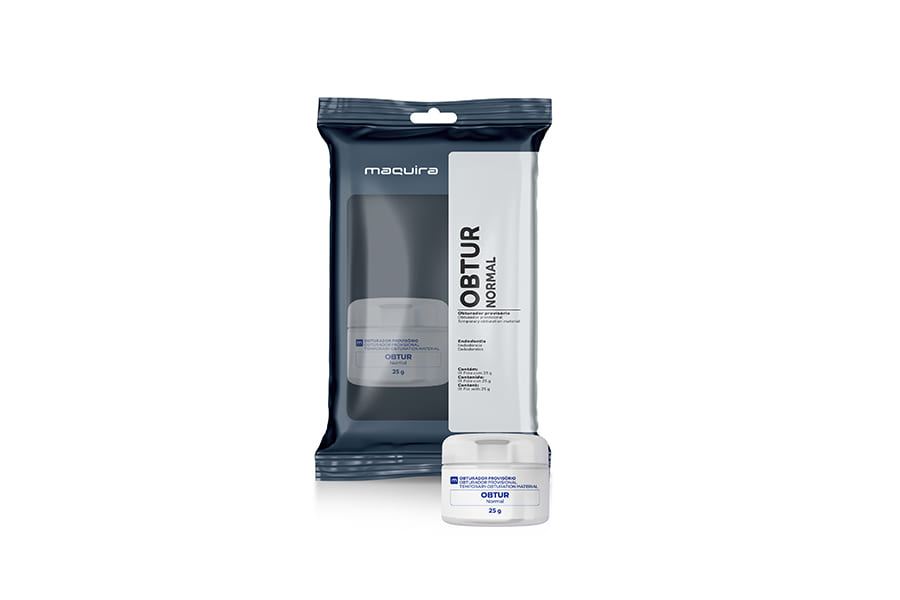 Obtur Cemento Restaurador Temporal Autocurado Frasco 25G, Maquira