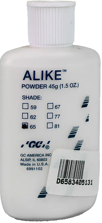 Frasco Acrilico en Polvo Alike 65, A2 45G GC America
