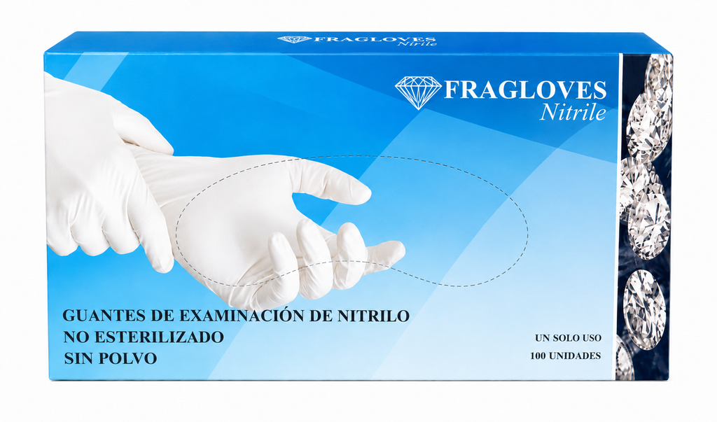 Guante Nitrilo Azul  Small 1x100, Fragloves