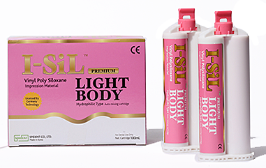 (Light Body) Set de silicona Material de Impresion Fino Rapido Rosado Spident