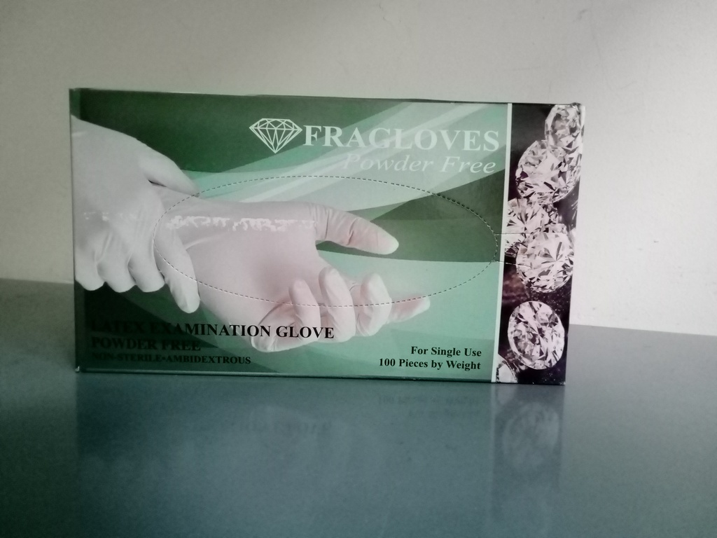 Guante Sin Polvo M Latex 1x100 Fragloves