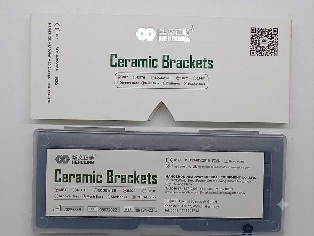 (HN134-22-3) Brackets Ceramic MBT 0.022 