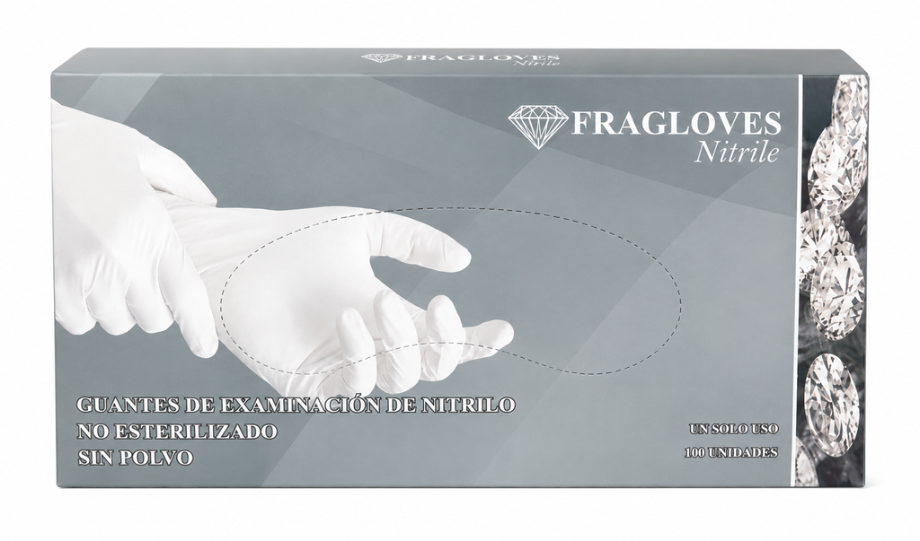 Guante Nitrilo Negro Small 1x100, Fragloves