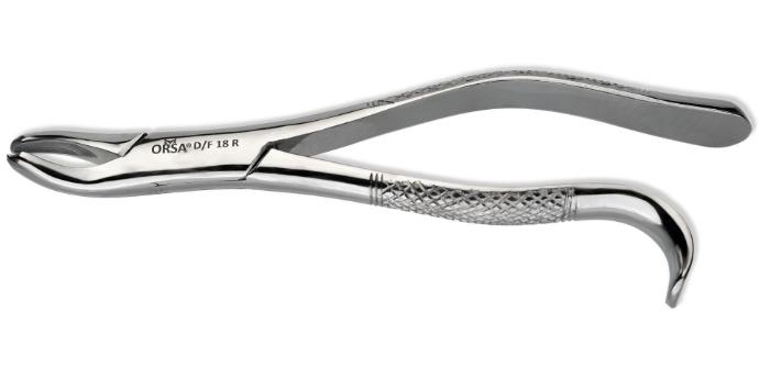 Forcep 18R 1ER & 2DO Molar Susp. Derecho, Panorama