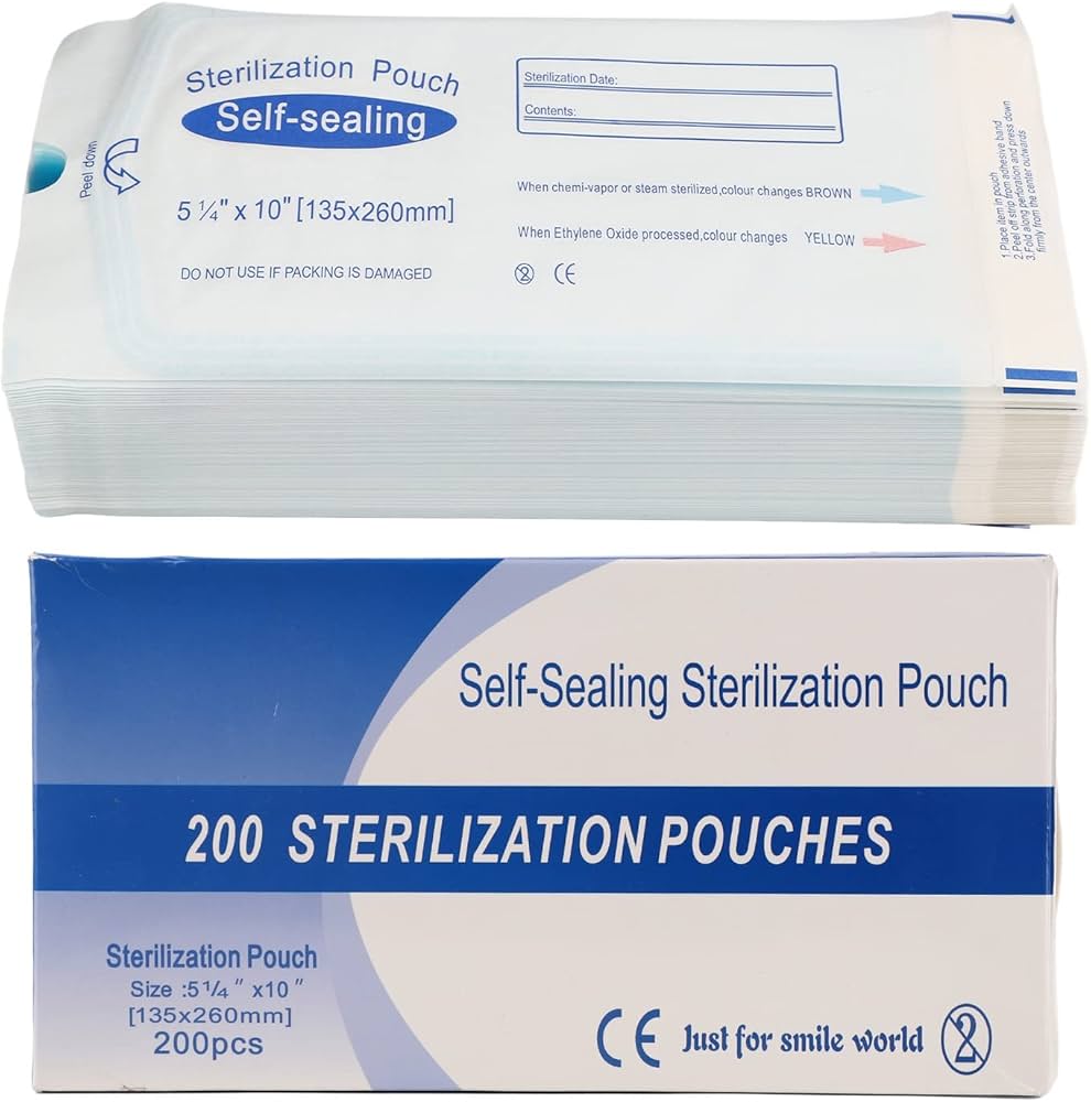Bolsa de Esterilización 5.5 x 10, (Caja de 200), Adel-Product
