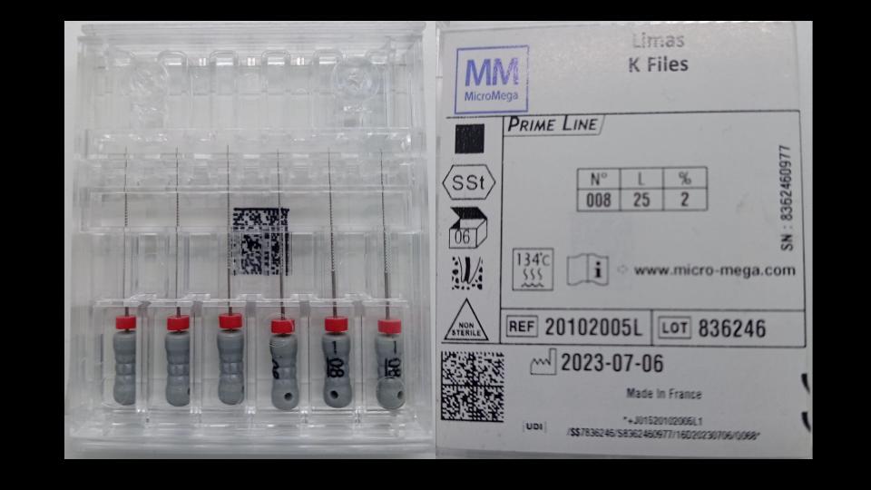 (20102005L) Lima Prime Line M-M #08 25mm, Coltene