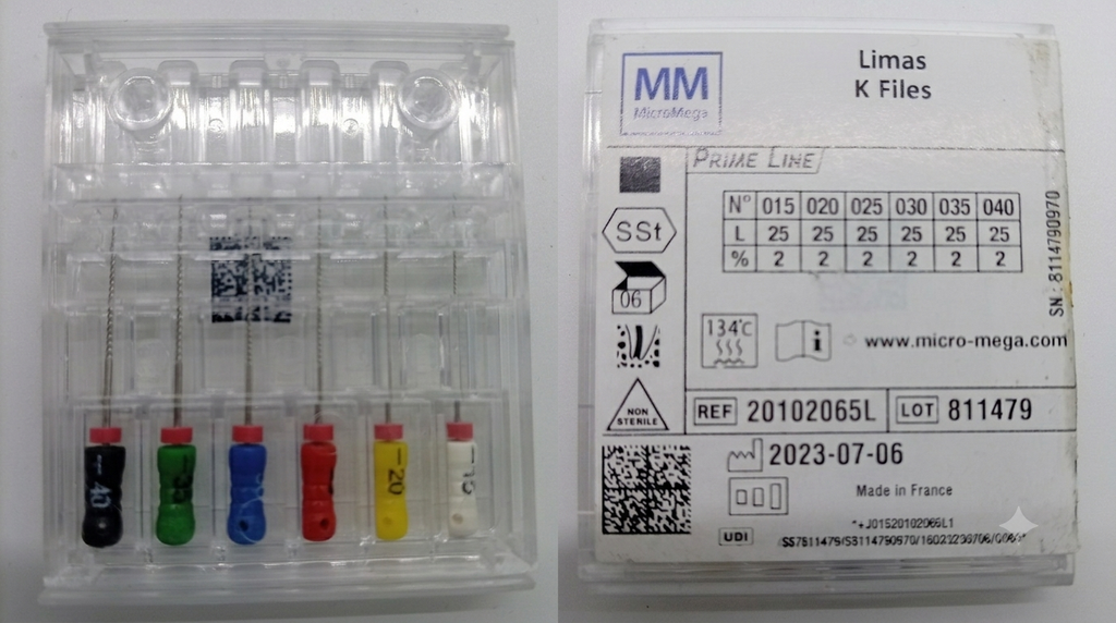 (20102065L) Lima Prime Line M-M #15-40 25mm, Coltene