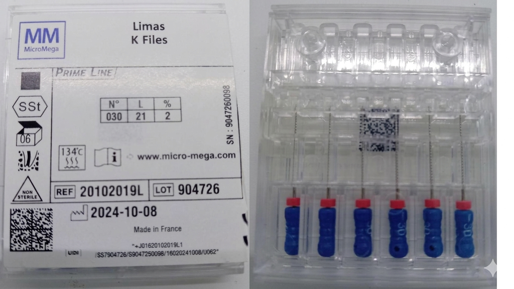 (20102019L) Limas Prime Line K Files #30 21mm