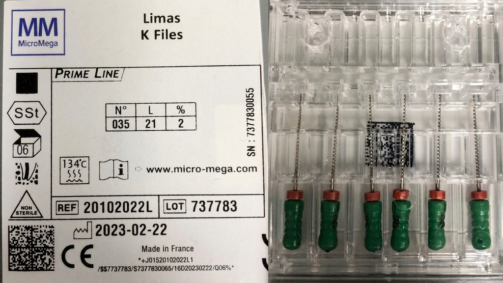 (20102022L) Limas Prime Line K Files #35 21mm