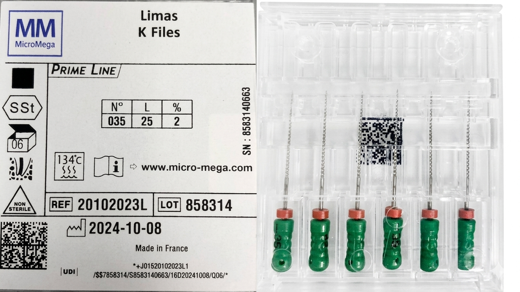 (20102023L) Limas Prime Line K Files #35 25mm