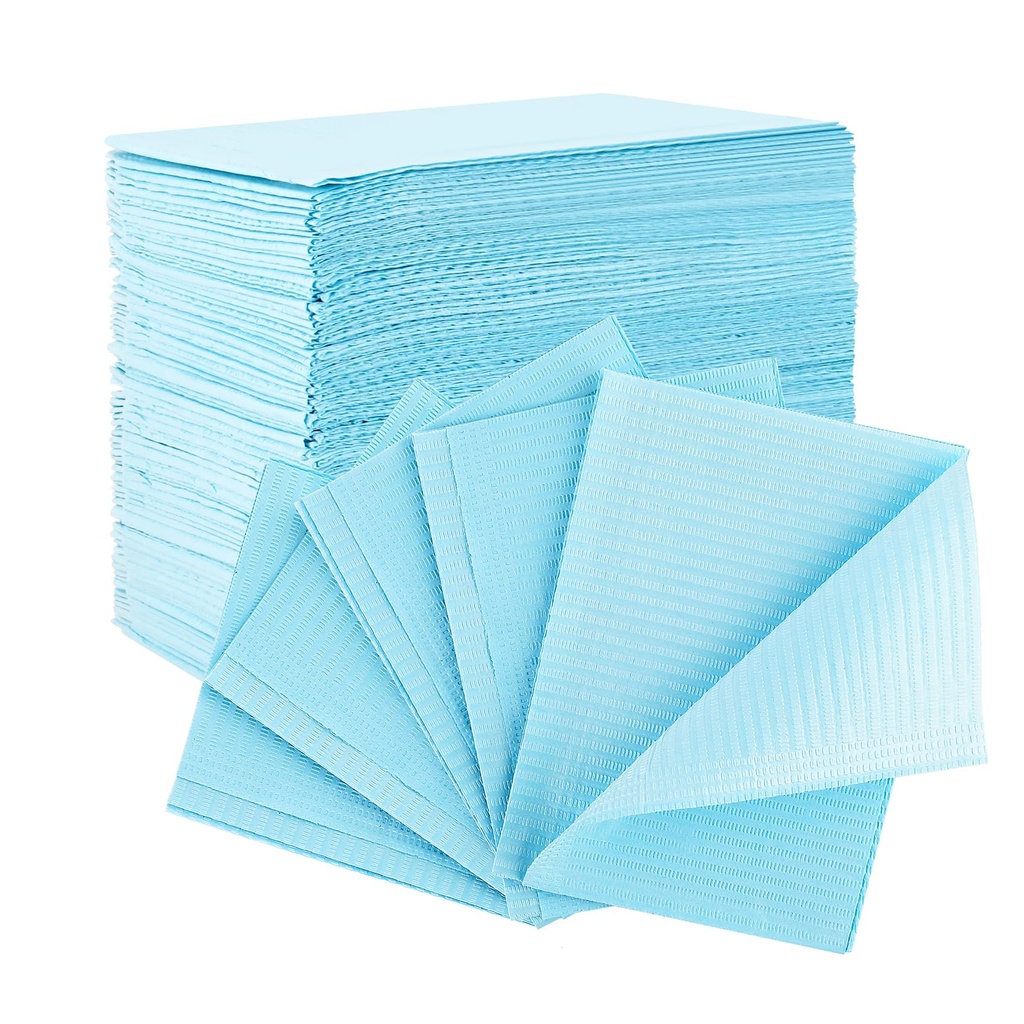 (JA-02001B) Babero Azul  (Paq. 125), Jaan Medical