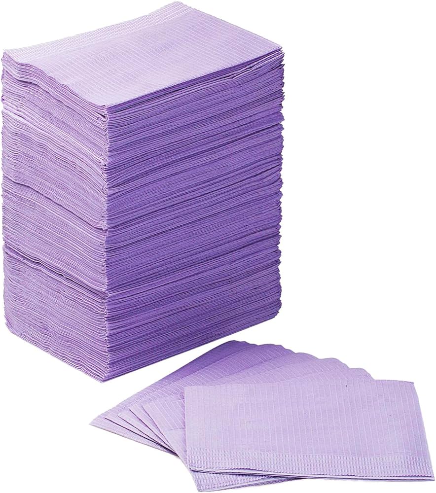 (JA-02001V) Babero Morado, P/125, Jaan Medical