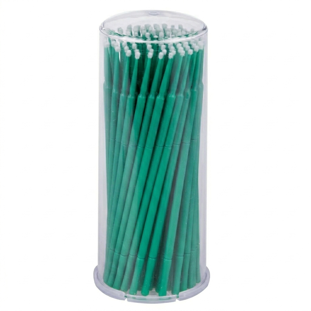 (JA-010134S) Microbrush Verde Fino 2.0mm P/100, Jaan Medical