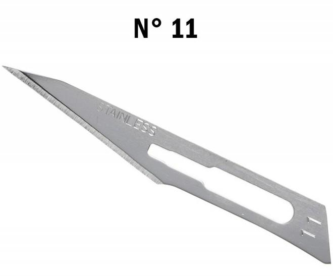 (JA-01020011) Bisturi #11, 1x100 Jaan Medical