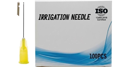 [PO-EN-00314] (JA-010145B) Aguja de Irrigación 30G*25mm, salida lateral, 1x100 Jaan Medical