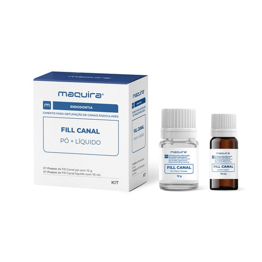 [PO-EN-00443] Cemento Endodóntico Fill Canal 10ml, Polvo 12G/Liquido 10ml, Maquira (óxido de Zinc + Eugenol)