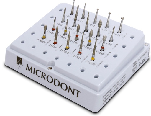 [PO-OT-00158] (10.809.086) Kit de Fresa Operatoria & Pulido 1x23, Microdont