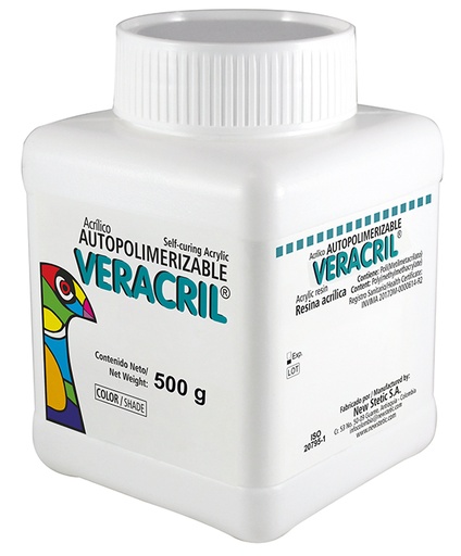 [PO-GL-01046] Acrilico 500G Auto Cristal Veracril, New Stetic